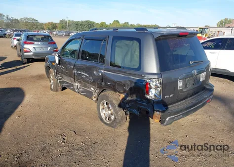 2007 Honda Pilot Ex from USA, damaged, VIN 2HKYF18487H533953